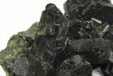 Lustrous, Epidote Crystal Cluster on Actinolite - Pakistan #213432-2